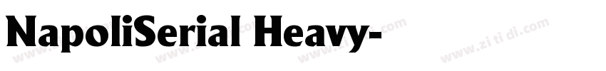 NapoliSerial Heavy字体转换